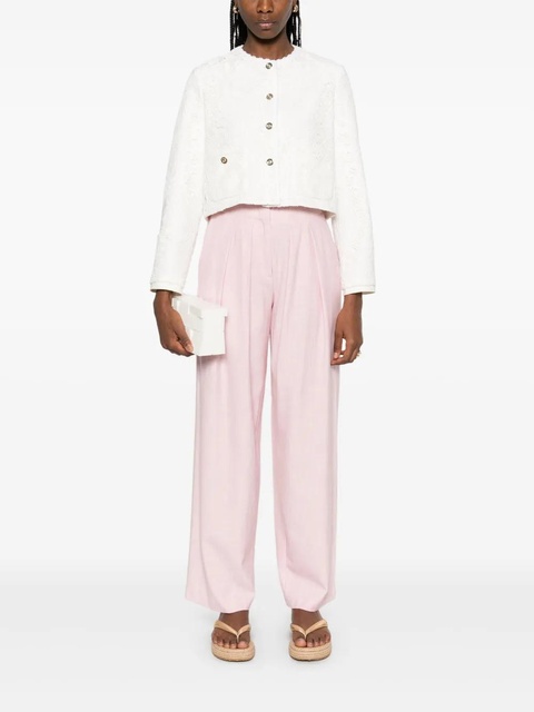 Maje pleat-detail trousers - Pink - zdjęcie produktu nr 2