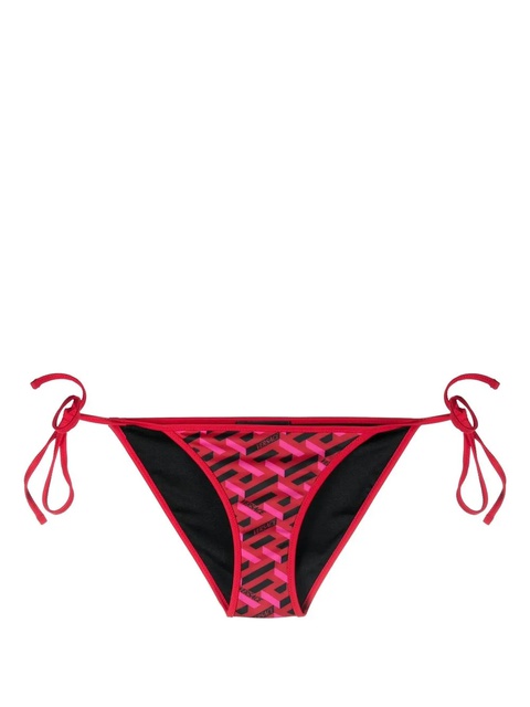 Versace graphic-print bikini bottoms - Red - zdjęcie produktu nr 1