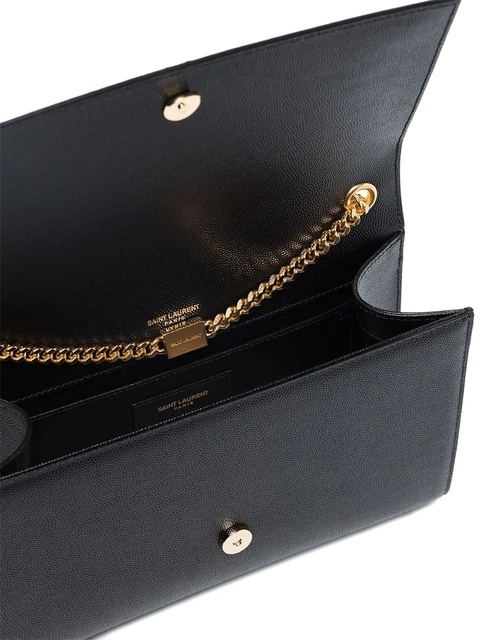 Saint Laurent logo-plaque chain shoulder bag - Black - zdjęcie produktu nr 2