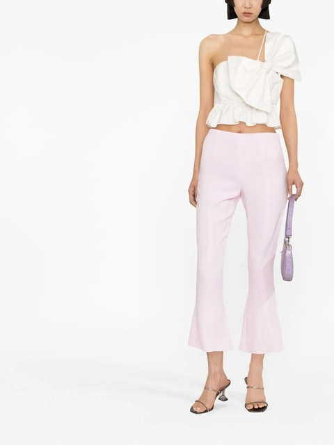 Blumarine cropped flared trousers - Pink - zdjęcie produktu nr 1
