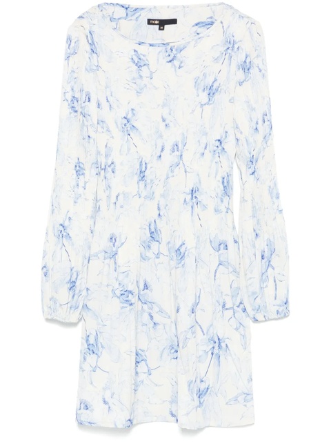 Maje plissé-detailed mini dress - Blue - zdjęcie produktu nr 1