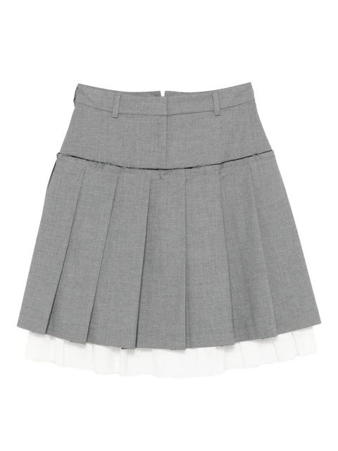 Gimaguas layered pleated mini skirt - Grey - zdjęcie produktu nr 1