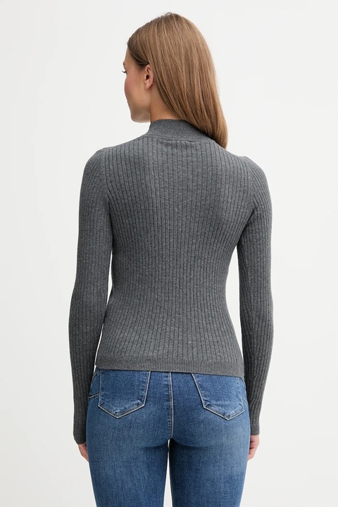 Pepe Jeans sweter damski kolor szary lekki z półgolfem PL7000026 - zdjęcie produktu nr 2