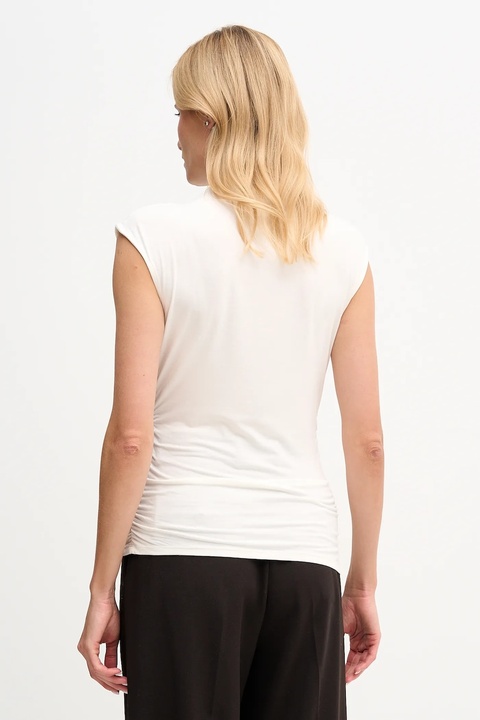 Dkny bluzka damska kolor beżowy gładka W3384RAS - zdjęcie produktu nr 1