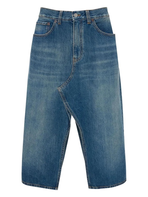 Victoria Beckham Kick denim midi skirt - Blue - zdjęcie produktu nr 2
