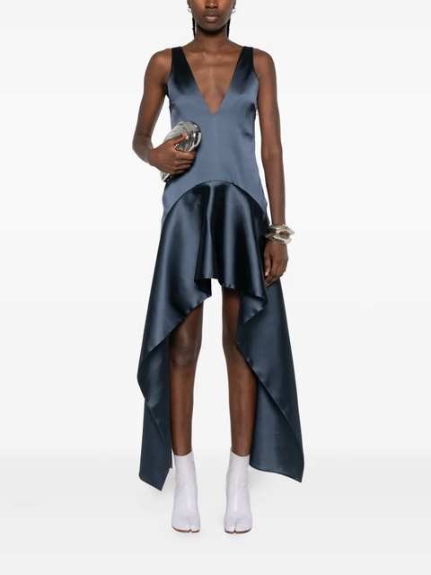 JW Anderson V-neck draped-hem dress - Blue - zdjęcie produktu nr 2