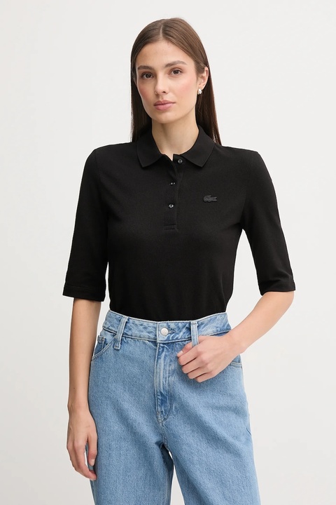 Lacoste t-shirt bawełniany kolor czarny - zdjęcie produktu nr 1