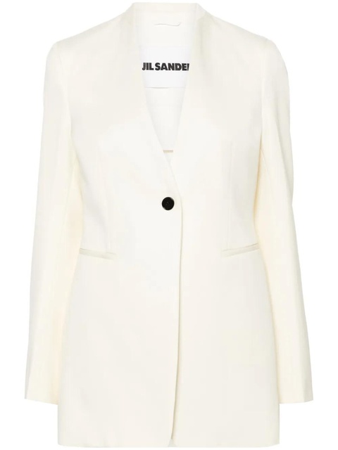Jil Sander single-breasted wool blazer - Neutrals - zdjęcie produktu nr 1