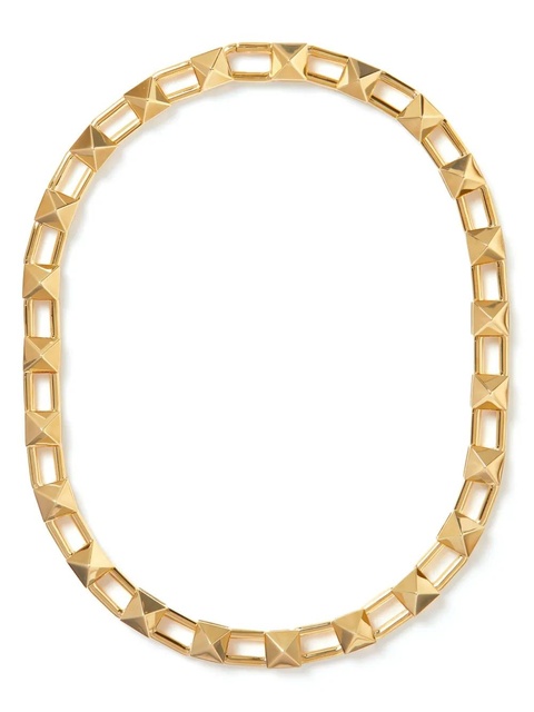 Valentino Garavani Rockstud chain-link necklace - Gold - zdjęcie produktu nr 1