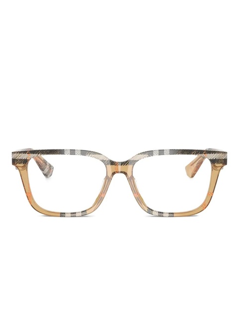 Burberry Eyewear BE 2425D check square glasses - Brown - zdjęcie produktu nr 1
