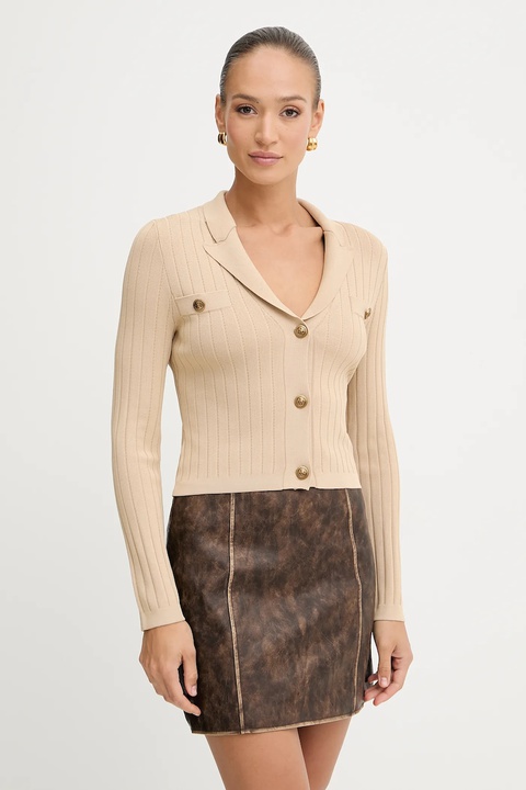 Guess kardigan FELICITY damski kolor beżowy lekki W5YR11 Z0130 - zdjęcie produktu nr 1