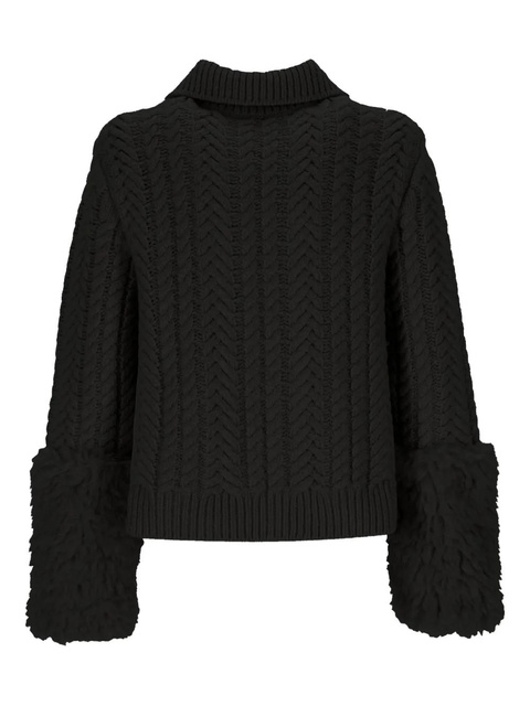 Moncler cable-knit cardigan - Black - zdjęcie produktu nr 2