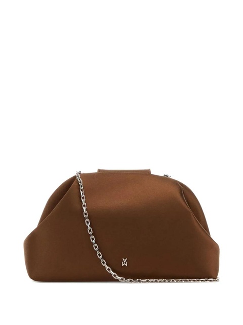 Amina Muaddi sculpted satin evening bag - Brown - zdjęcie produktu nr 2