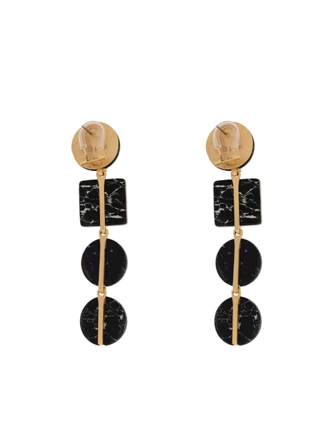 Cult Gaia geometric drop earrings - Black - zdjęcie produktu nr 2