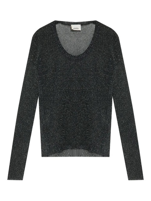 ISABEL MARANT ribbed top - Black - zdjęcie produktu nr 1