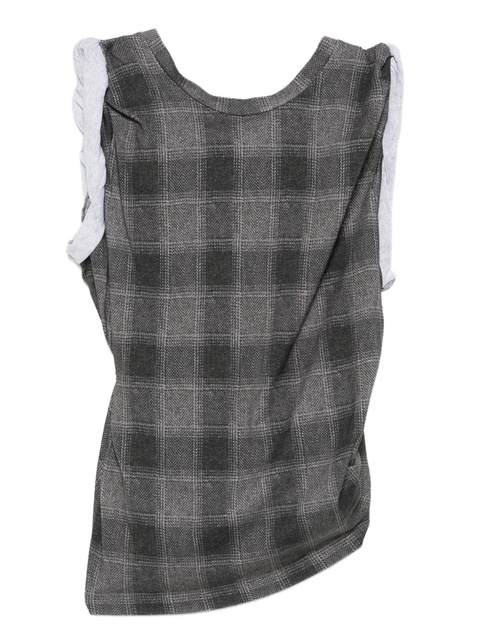 OUR LEGACY checkered tank top - Grey - zdjęcie produktu nr 1