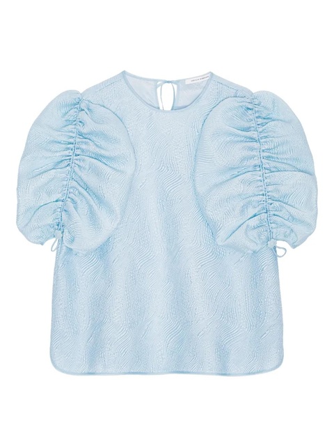 Cecilie Bahnsen gathered-detail top - Blue - zdjęcie produktu nr 1