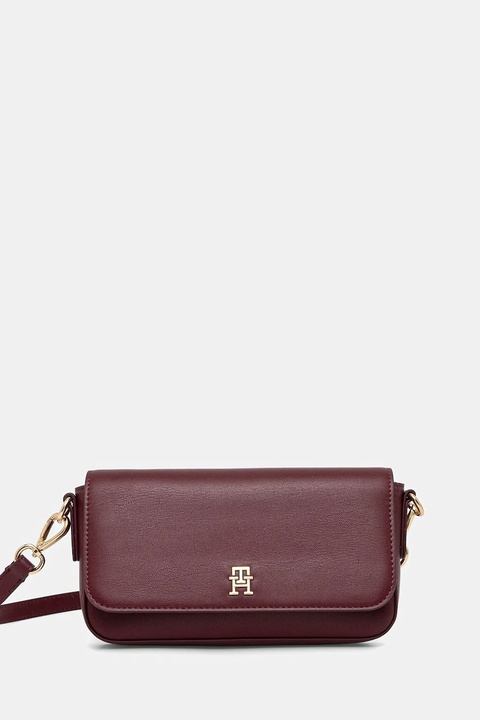 Tommy Hilfiger torebka kolor bordowy AW0AW17677 - zdjęcie produktu nr 1