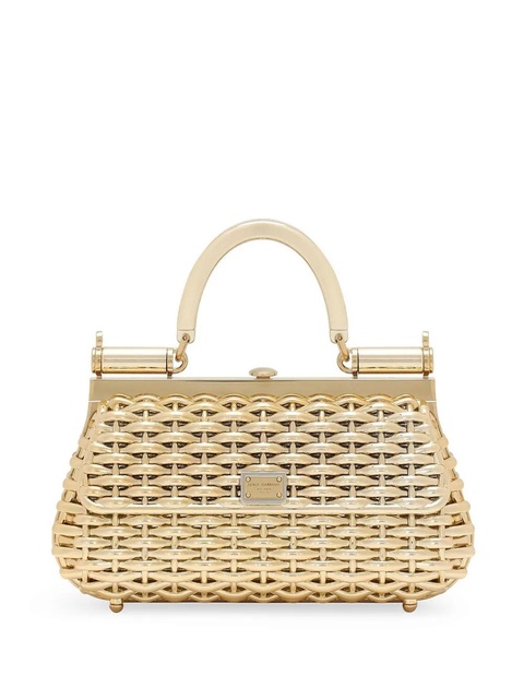 Dolce & Gabbana Sicily interwoven mini bag - Gold - zdjęcie produktu nr 1