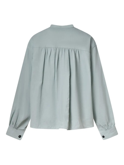 Jil Sander pleat-detail shirt - Blue - zdjęcie produktu nr 2