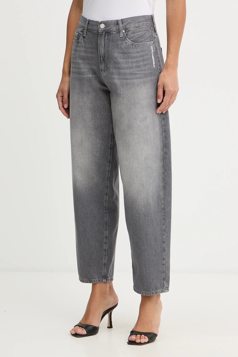 Karl Lagerfeld jeansy IKON damskie high waist B1W10040 - zdjęcie produktu nr 1