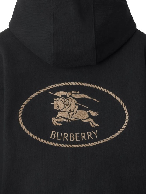 Burberry Knight-stamp cotton hoodie - Black - zdjęcie produktu nr 2