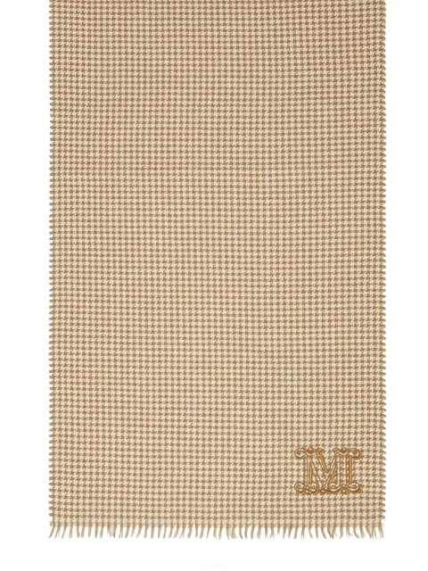 Max Mara houndstooth cashmere scarf - Brown - zdjęcie produktu nr 2