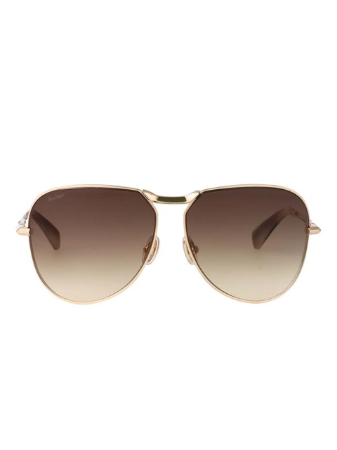 Max Mara Eyewear Miller 2 metal-frame sunglasses - Brown - zdjęcie produktu nr 1