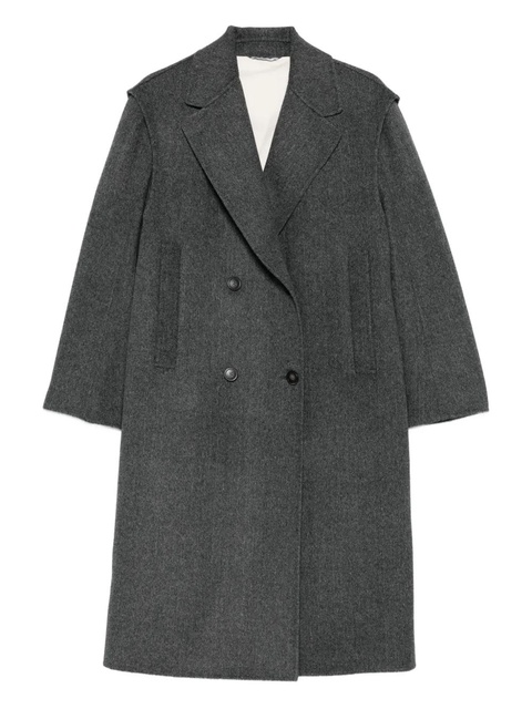 Weekend Max Mara double-breasted wool coat - Grey - zdjęcie produktu nr 1