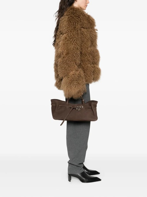 Marge Sherwood Grandma Used buckle-fastening calf-suede tote bag - Brown - zdjęcie produktu nr 2