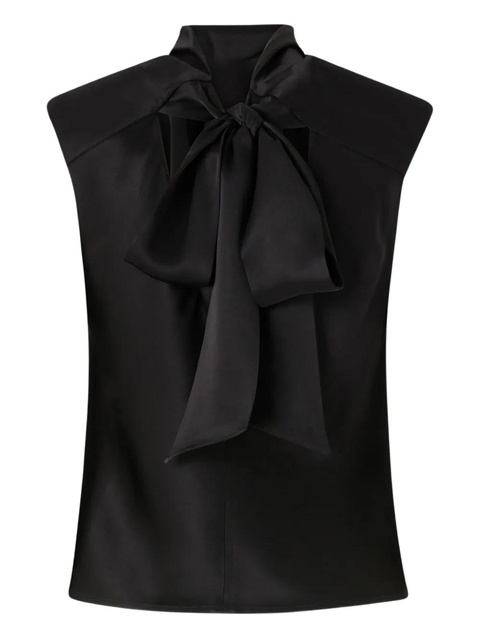 PINKO draped-detail sleeveless blouse - Black - zdjęcie produktu nr 1