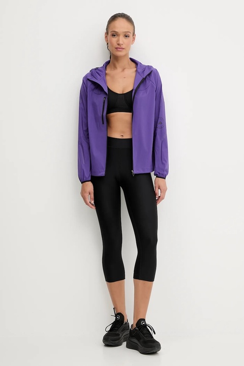 adidas by Stella McCartney kurtka treningowa kolor fioletowy JX9082 - zdjęcie produktu nr 2
