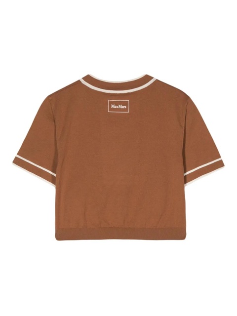 Max Mara fine-knit cropped top - Brown - zdjęcie produktu nr 2