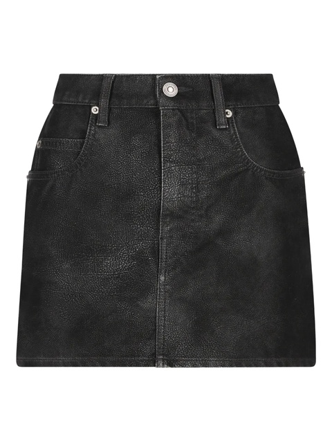 ISABEL MARANT leather-effect five-pocket skirt - Black - zdjęcie produktu nr 1