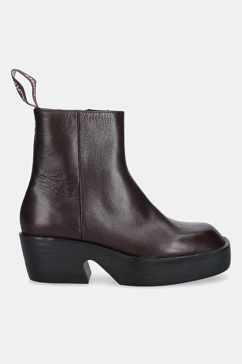 Camper botki skórzane Billie damskie kolor bordowy na słupku K400754-007 - zdjęcie produktu nr 2