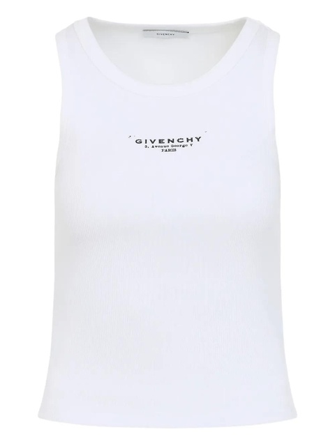 Givenchy ribbed logo top - White - zdjęcie produktu nr 1