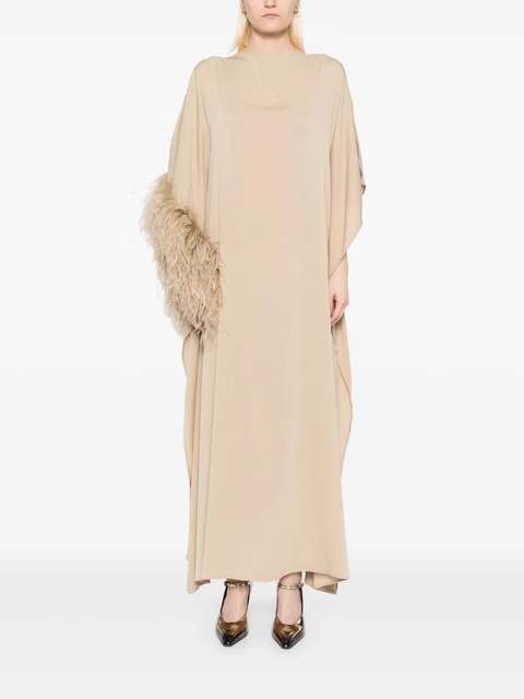 Ferragamo faux-fur detail dress - Neutrals - zdjęcie produktu nr 1
