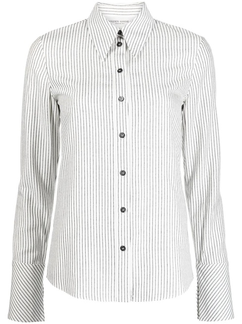 Golden Goose Journeys striped shirt - White - zdjęcie produktu nr 1