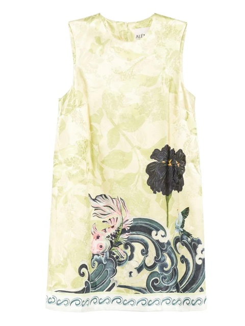 ALEMAIS Rochester floral-print sleeveless mini dress - Green - zdjęcie produktu nr 1