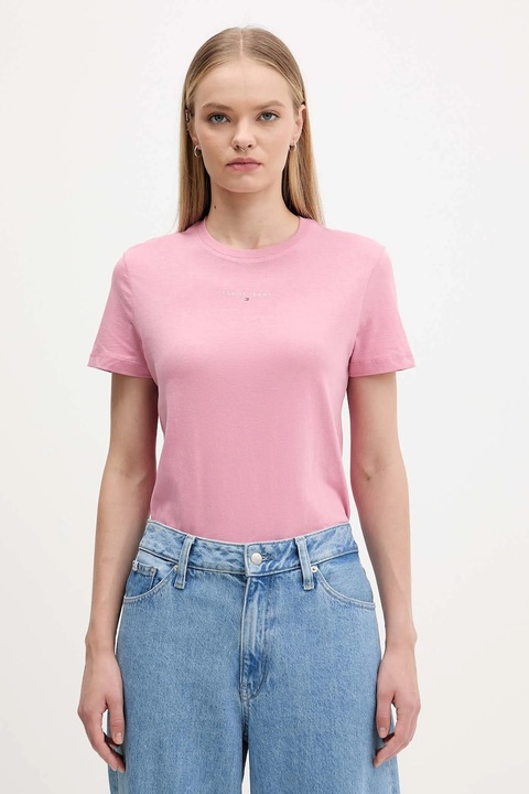 Tommy Jeans t-shirt damski kolor różowy DW0DW21964 - zdjęcie produktu nr 1