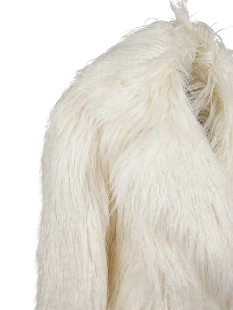 The Frankie Shop Liza faux fur coat - White - zdjęcie produktu nr 2