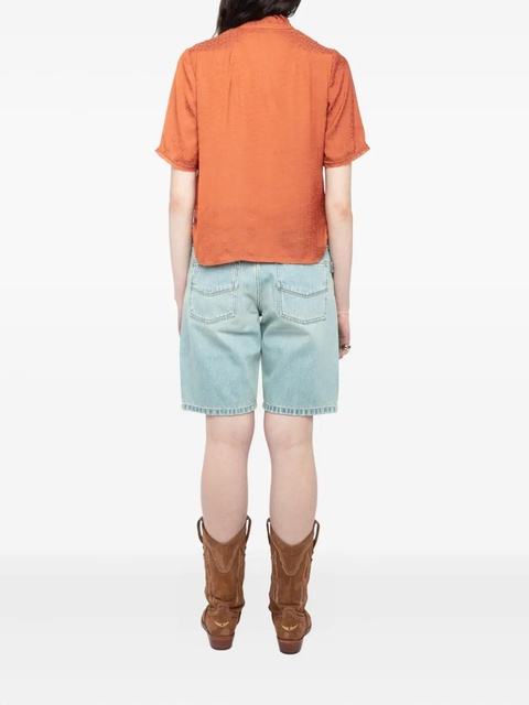 Zadig&Voltaire Topher satin blouse - Orange - zdjęcie produktu nr 2