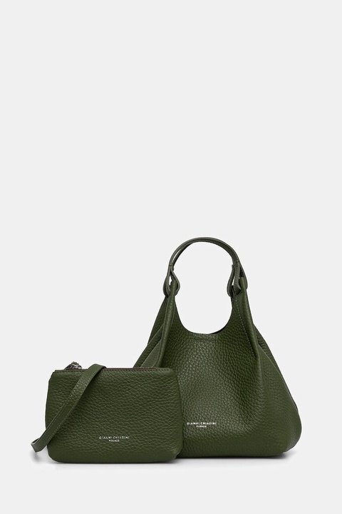 Gianni Chiarini torebka skórzana DUA kolor zielony BS 9719 RNGDBL - zdjęcie produktu nr 1