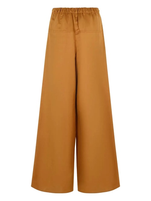 Max Mara elastic-waistband palazzo pants - Brown - zdjęcie produktu nr 2