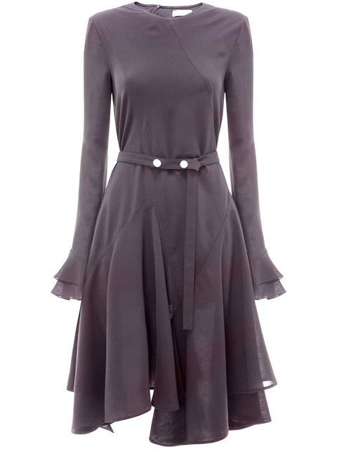 JW Anderson godet ruffled hem dress - Black - zdjęcie produktu nr 1