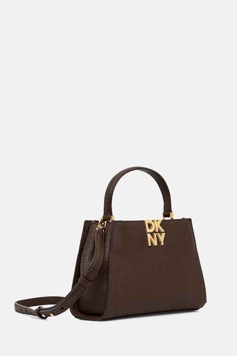 Dkny torebka skórzana FOSTER kolor brązowy R52D1L93 - zdjęcie produktu nr 1