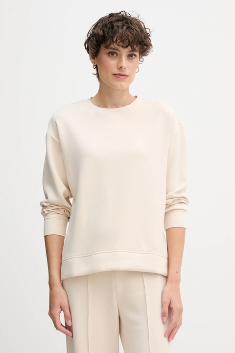 United Colors of Benetton bluza damska kolor beżowy gładka 3Y2F3M07M - zdjęcie produktu nr 1