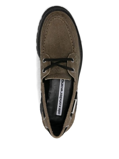 Alexander Wang Carson platform boat shoes - Green - zdjęcie produktu nr 2