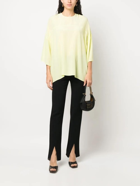 Lanvin draped silk blouse - Green - zdjęcie produktu nr 1