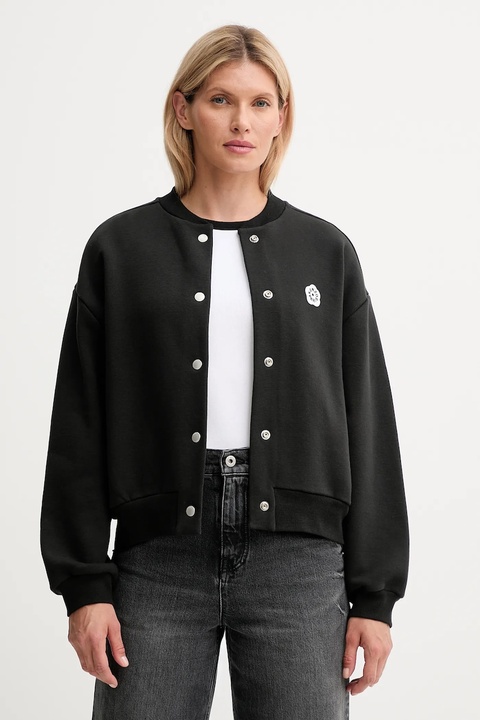 Kenzo kurtka bomber kolor czarny przejściowa oversize FF62BL5514MK - zdjęcie produktu nr 1